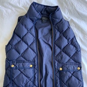 J. Crew Quilted Down Vest